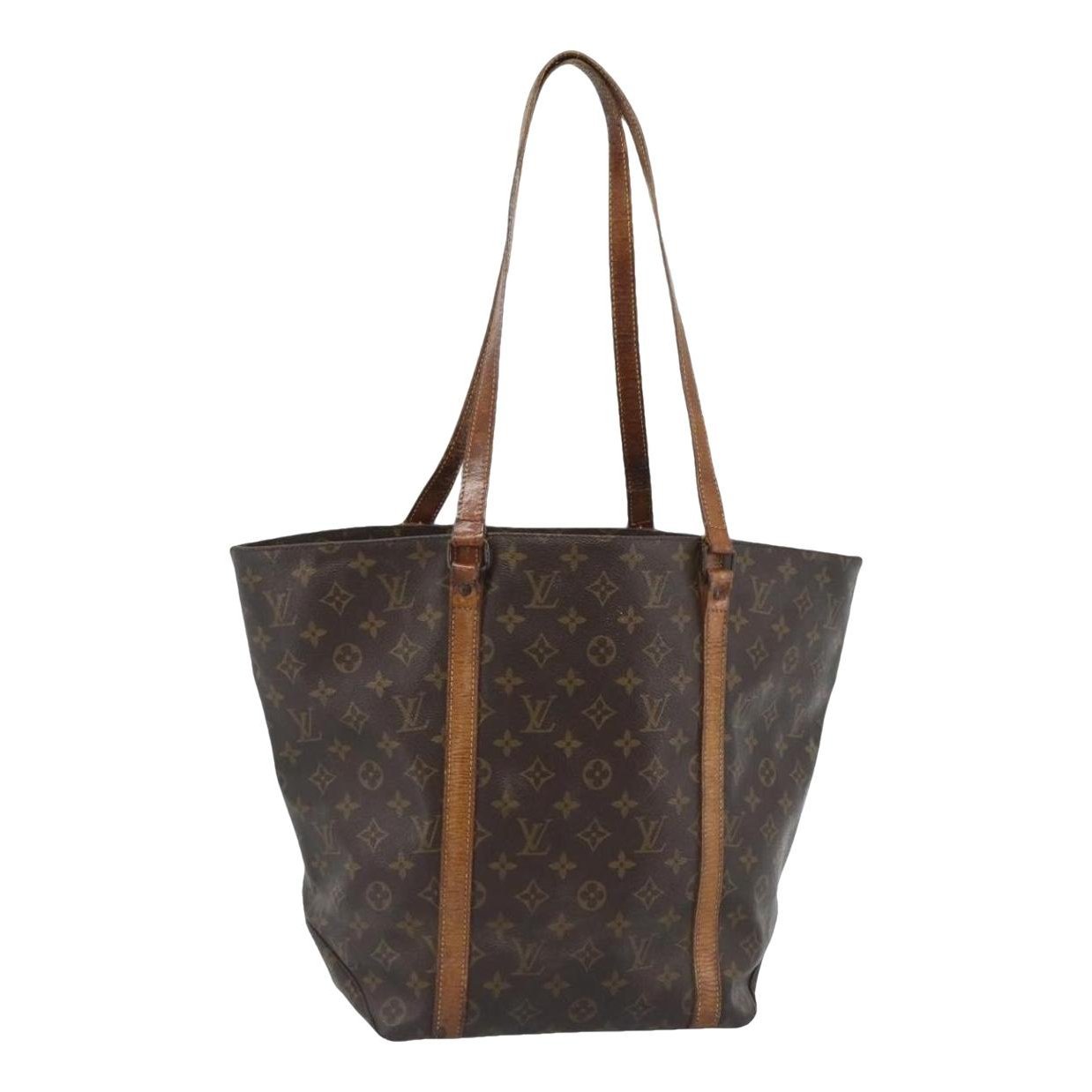 Shopping leather handbag