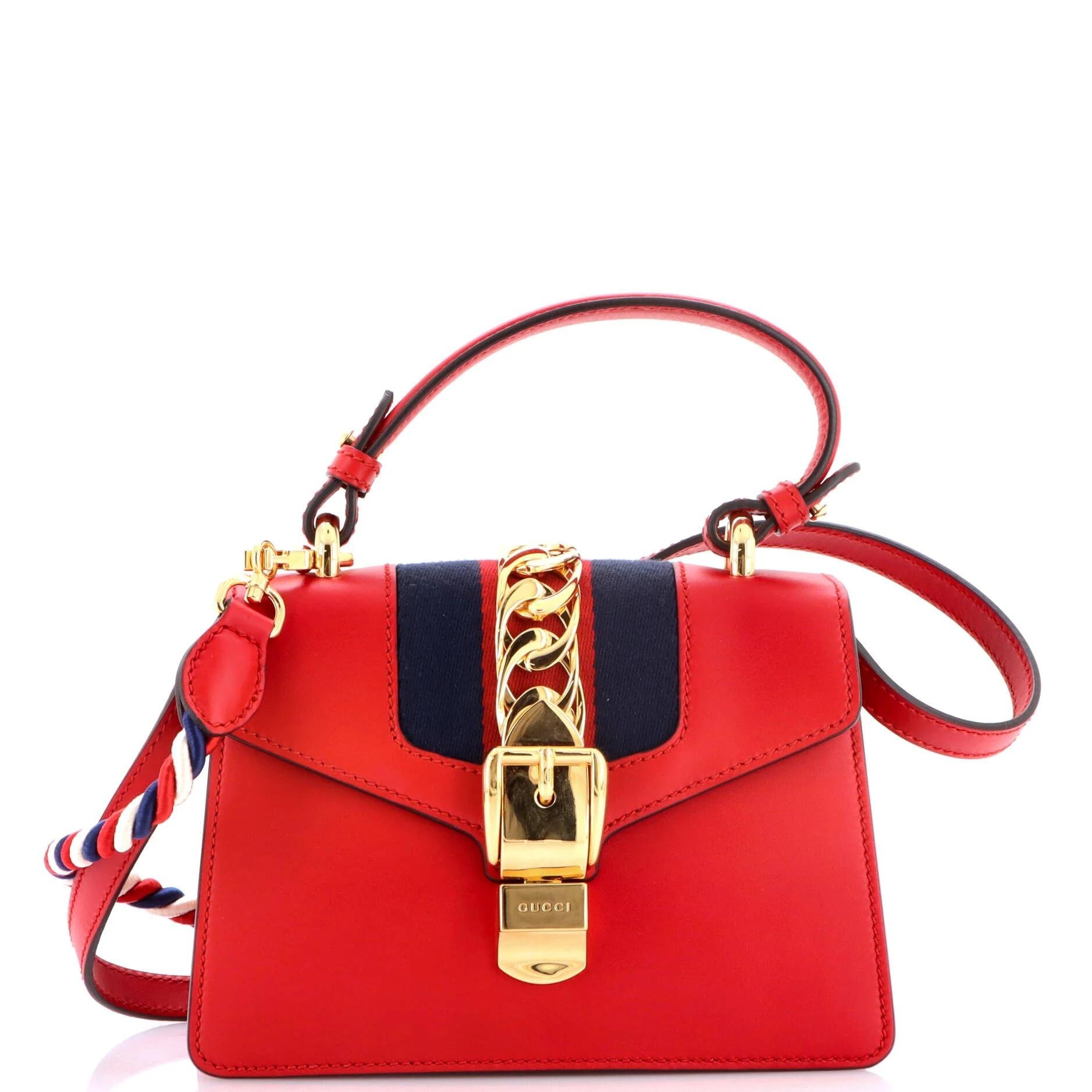 Sylvie Top Handle leather handbag