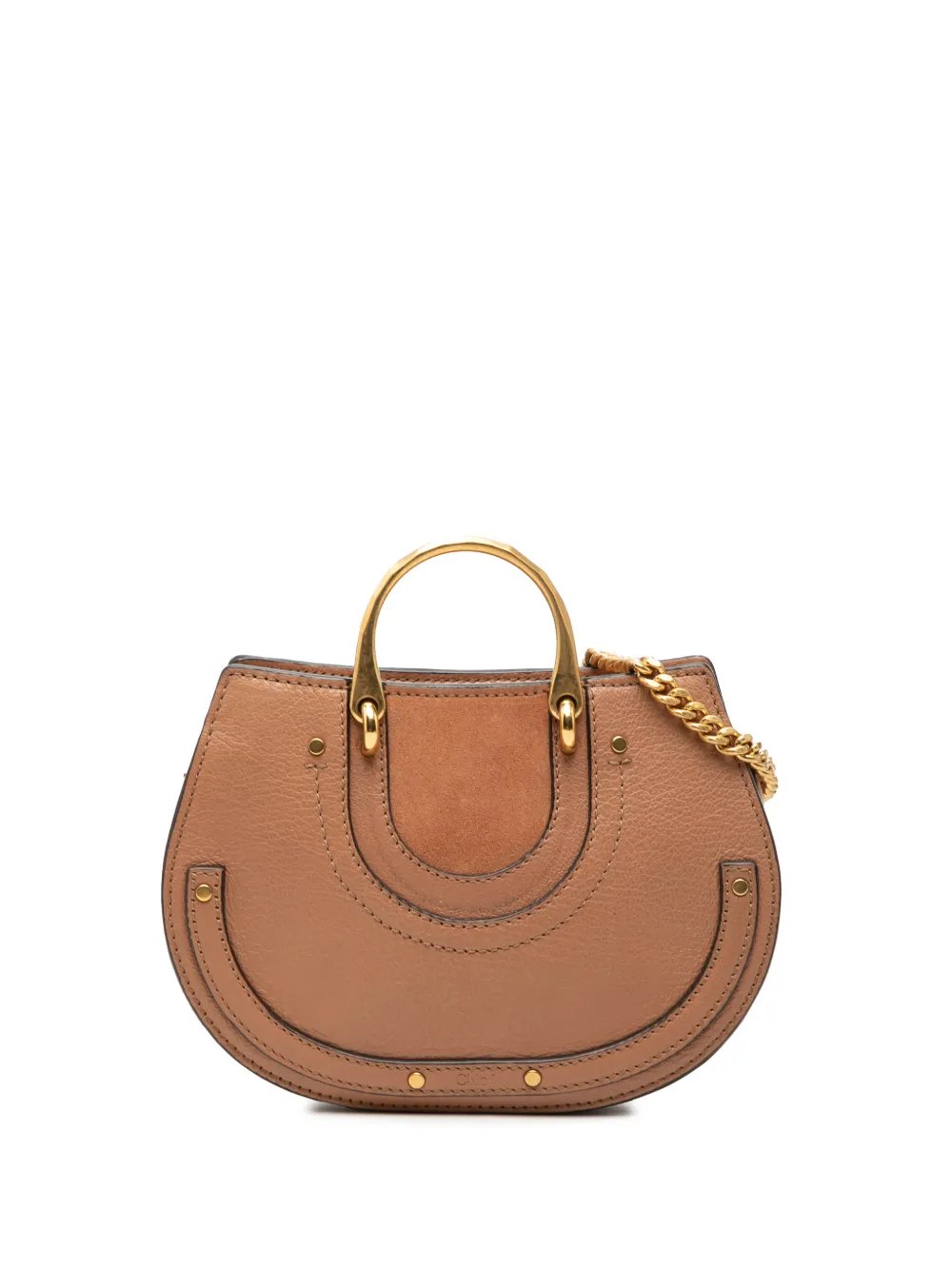2018 Mini Calfskin and Suede Pixie Signature satchel