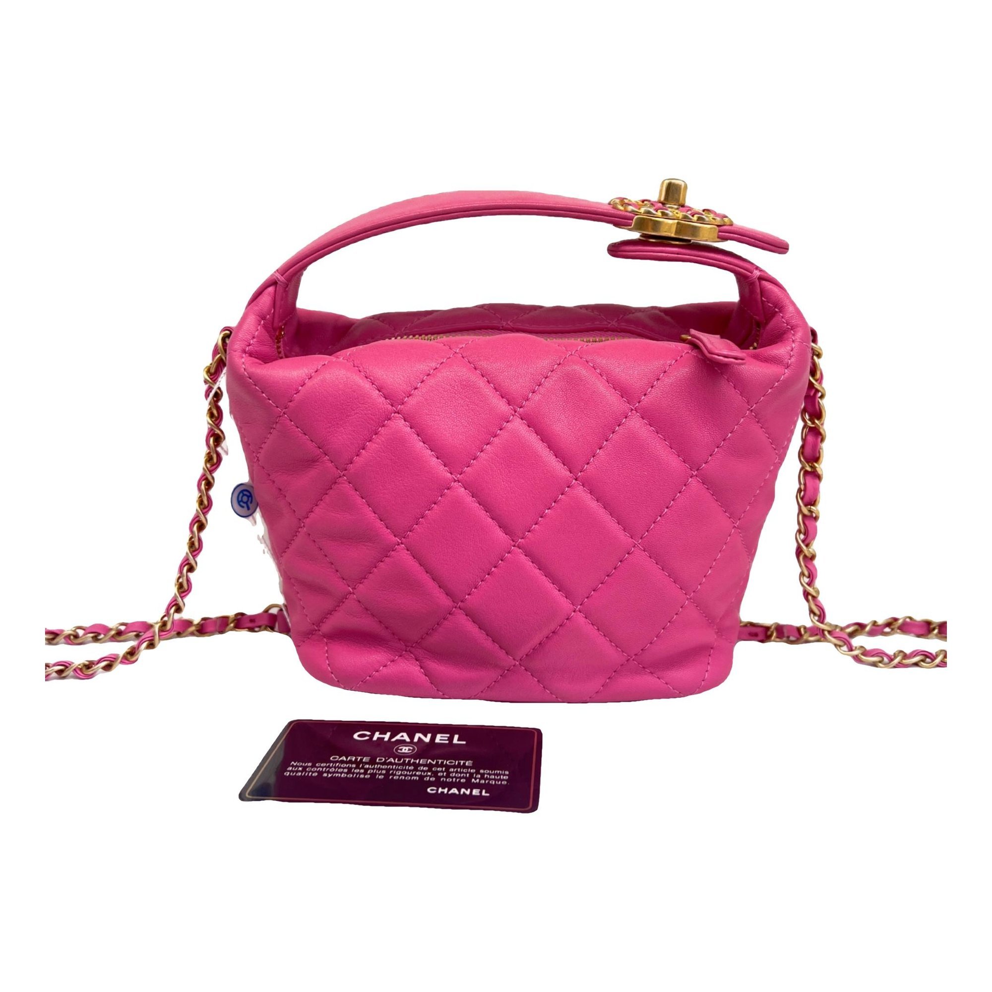 Trendy CC Vanity leather handbag
