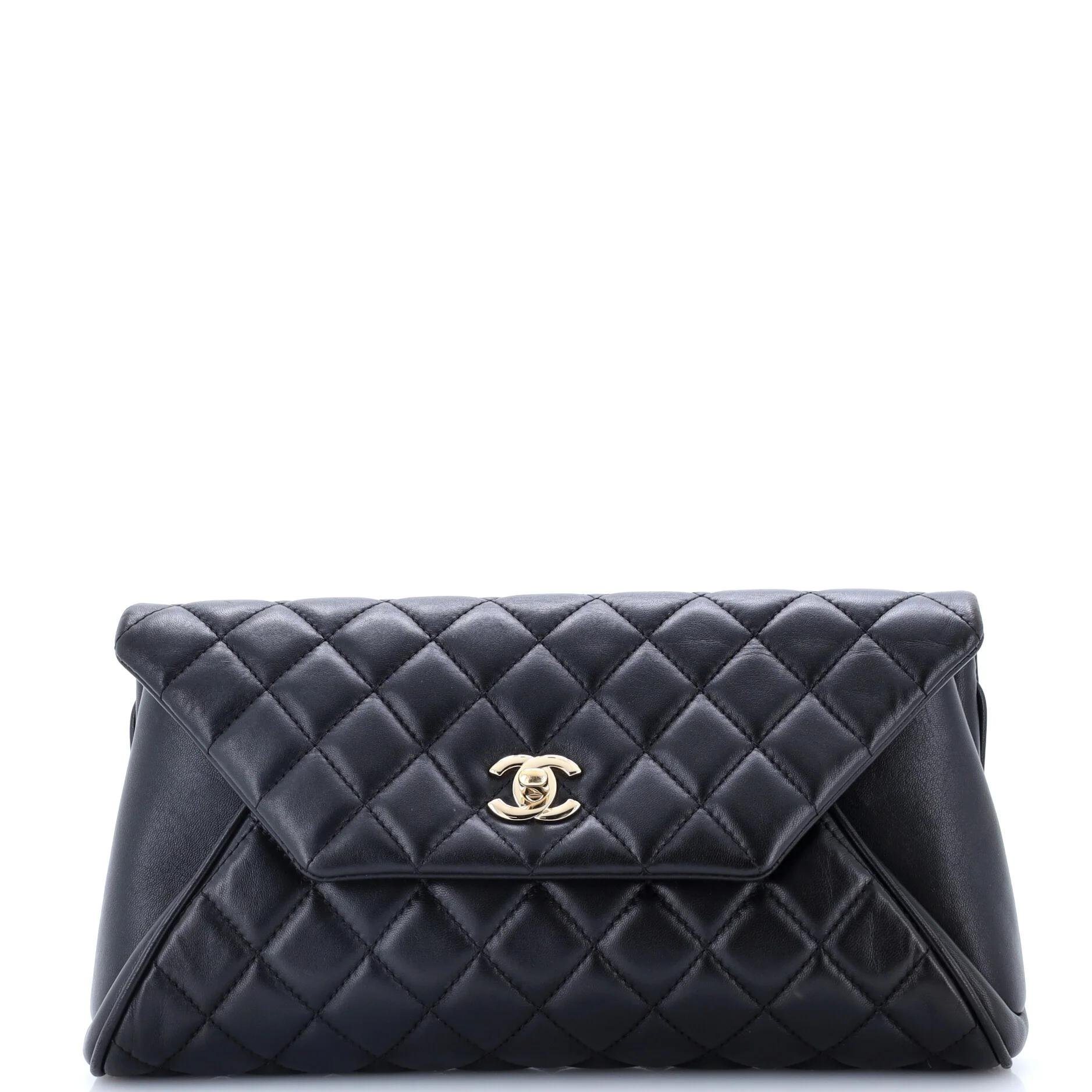 Leather clutch bag
