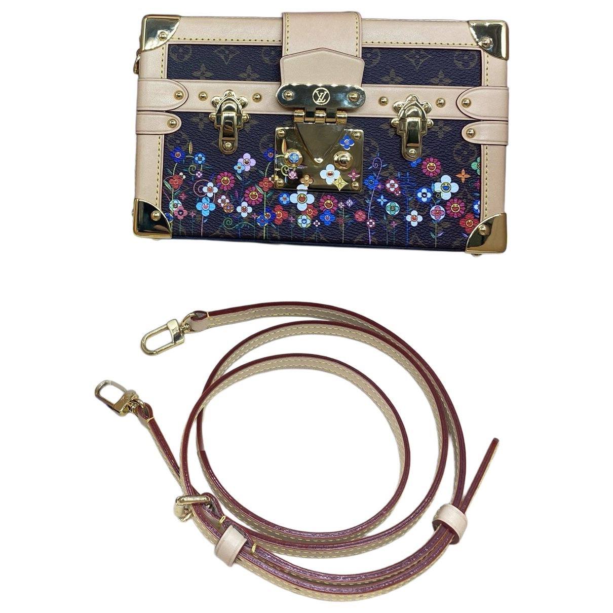 Petite Malle leather handbag