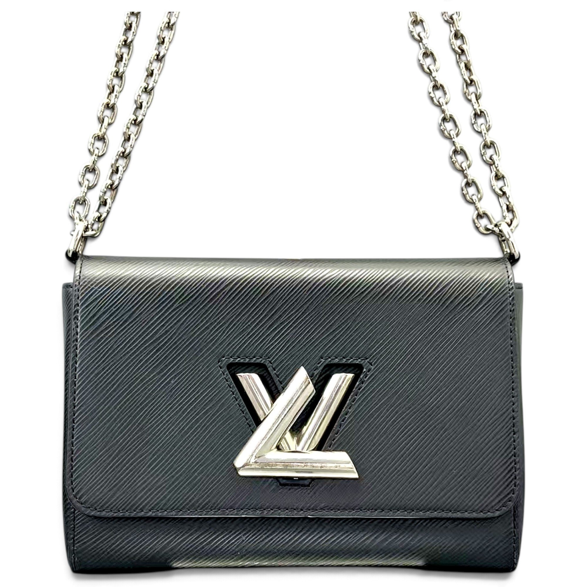 Twist leather handbag