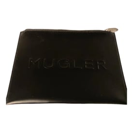 Mugler Leather clutch bag