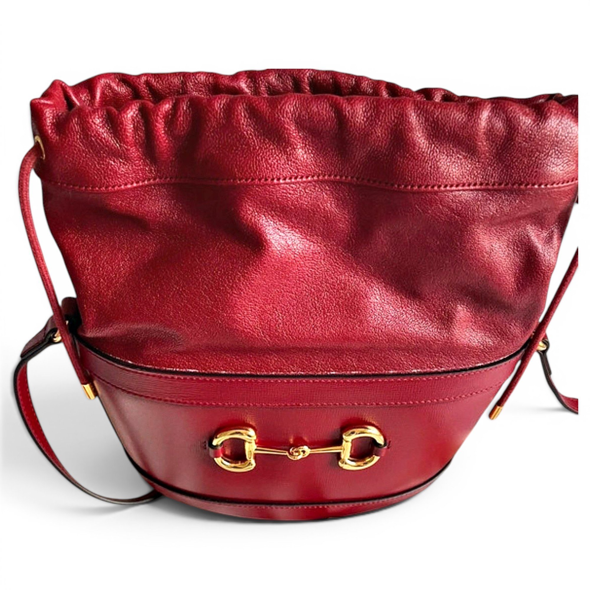 Horsebit 1955 Bucket leather crossbody bag