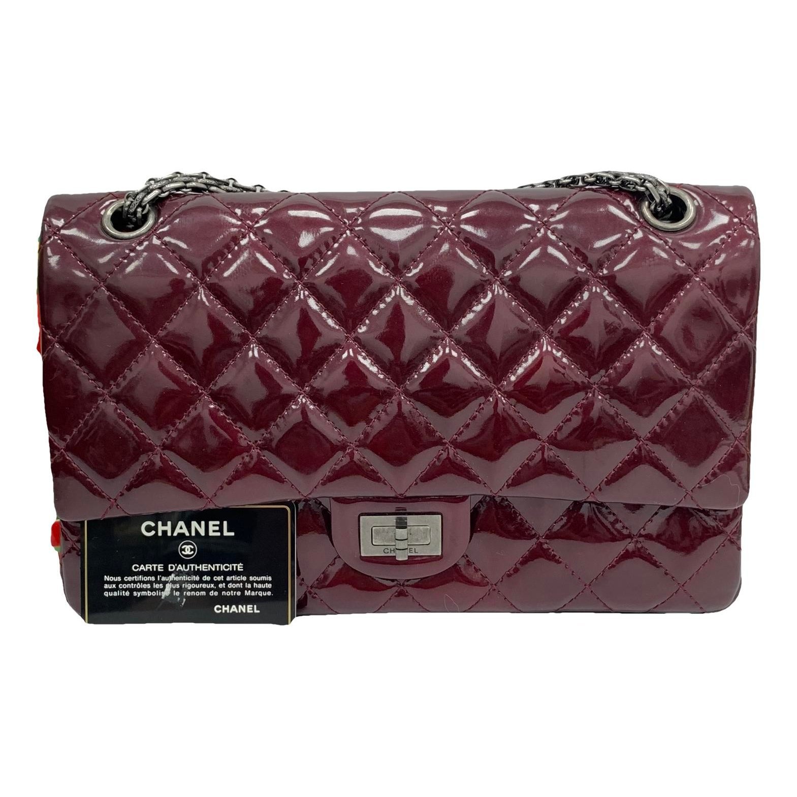 2.55 patent leather handbag