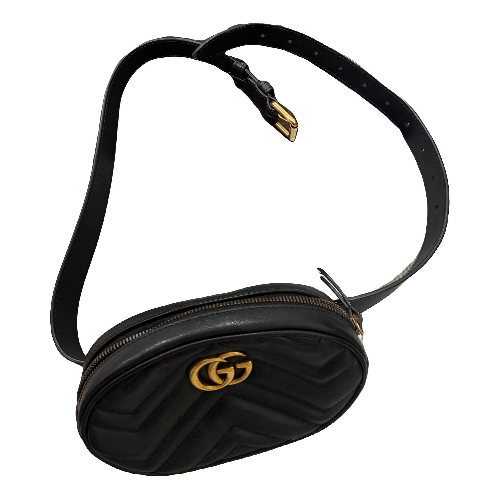 GG Marmont Oval leather mini bag