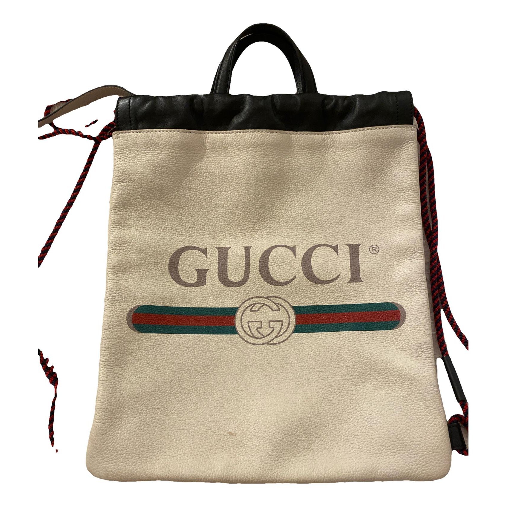 Leather backpack