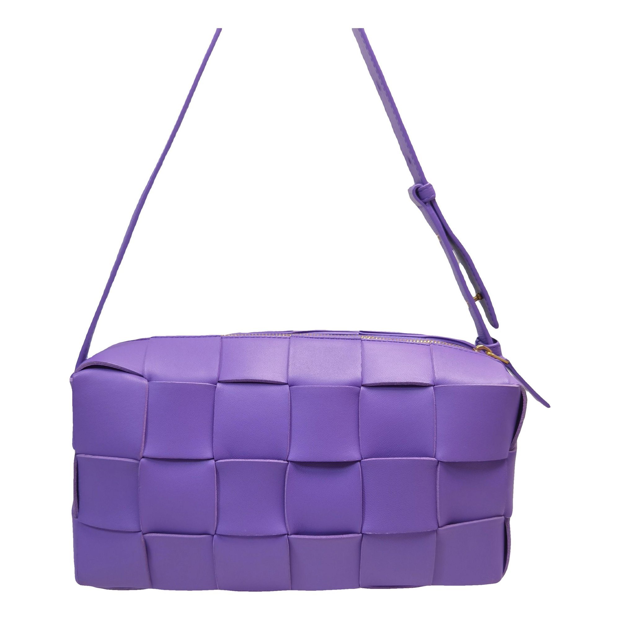 Cassette leather handbag