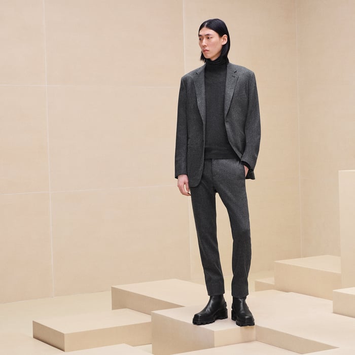 Charbon Stadium Relax Jacket With Mesh Pockets