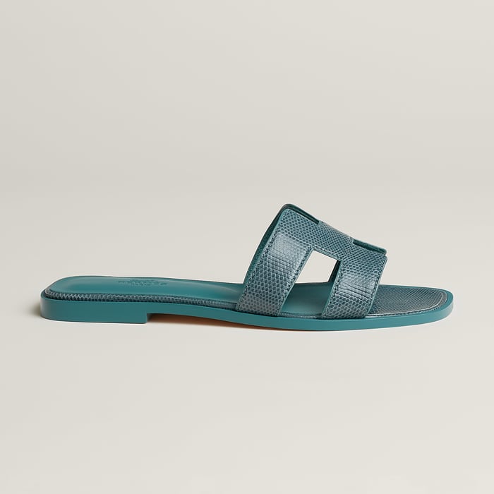 Bleu Paon Oran Sandal