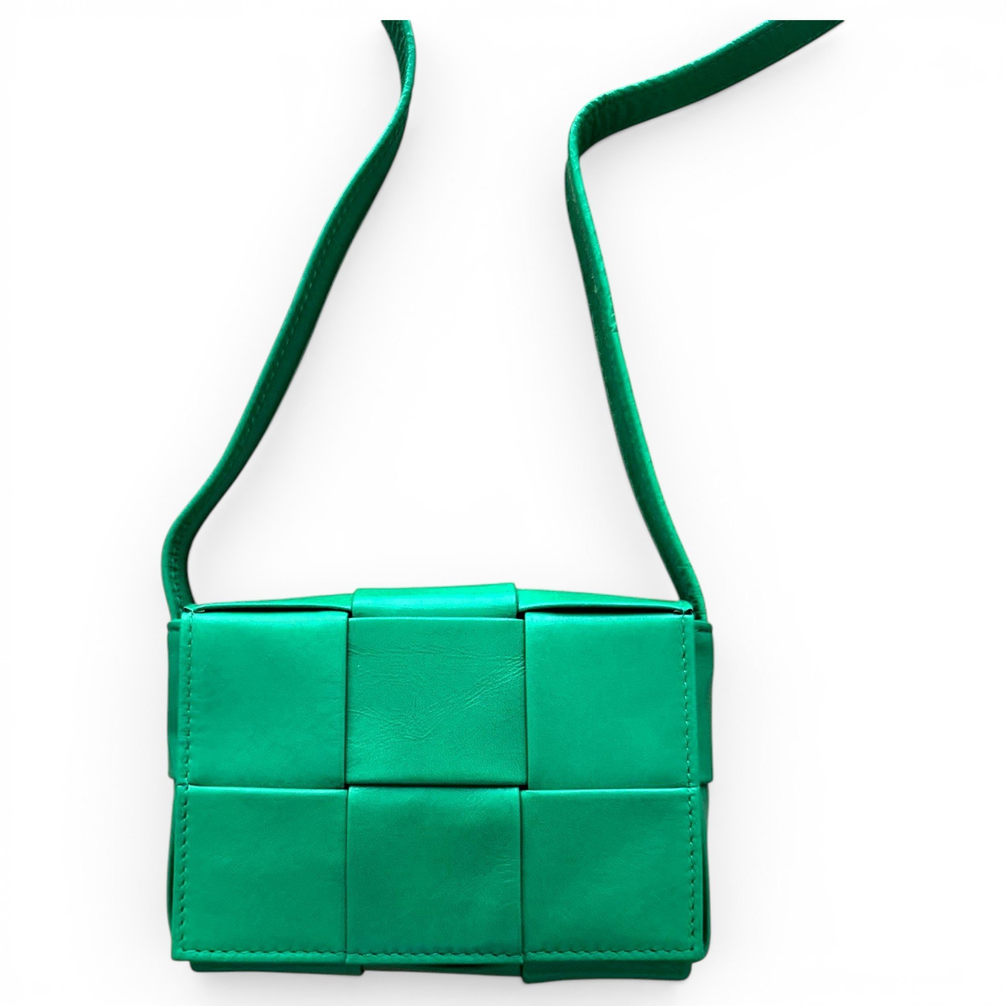 Cassette leather crossbody bag