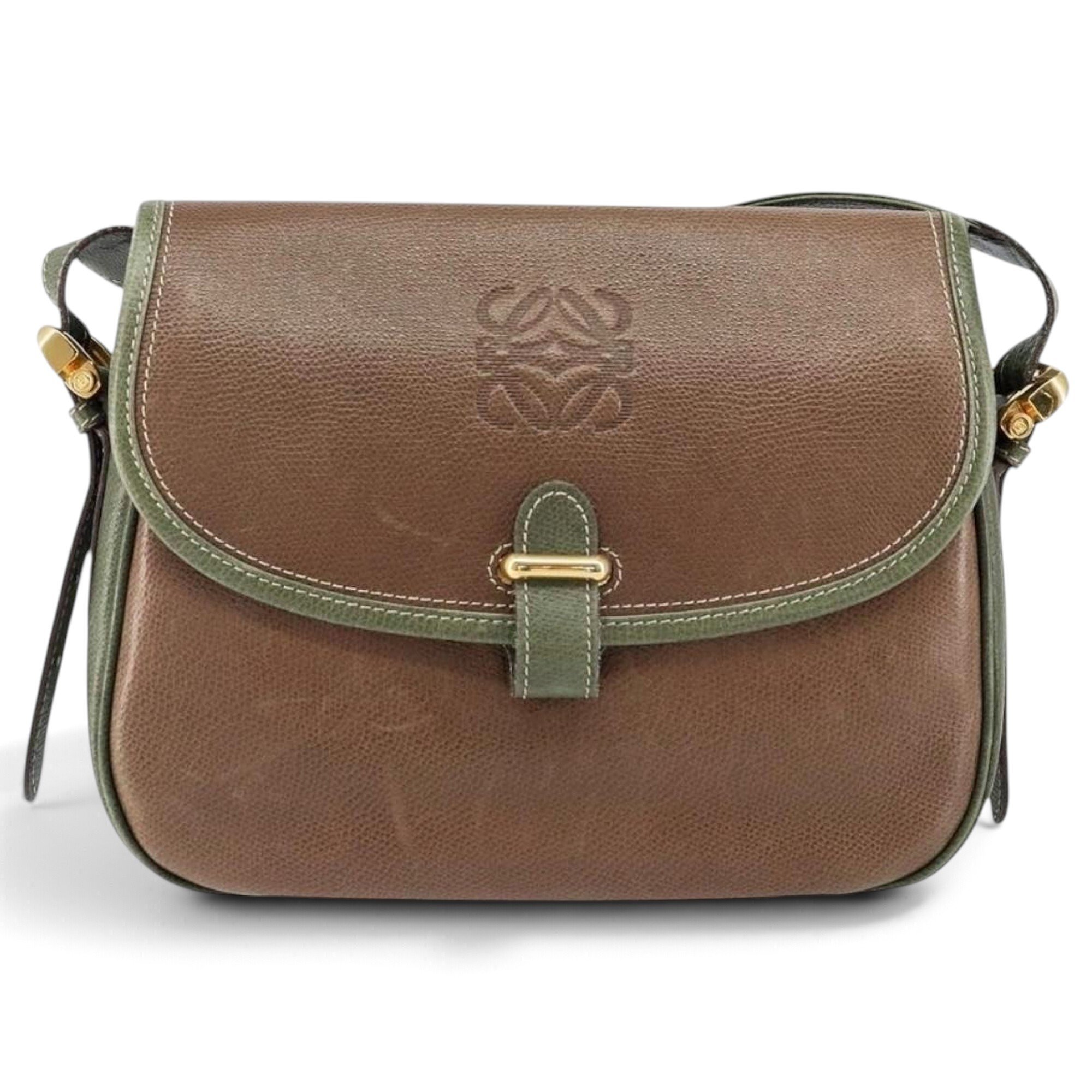 Anagram leather handbag