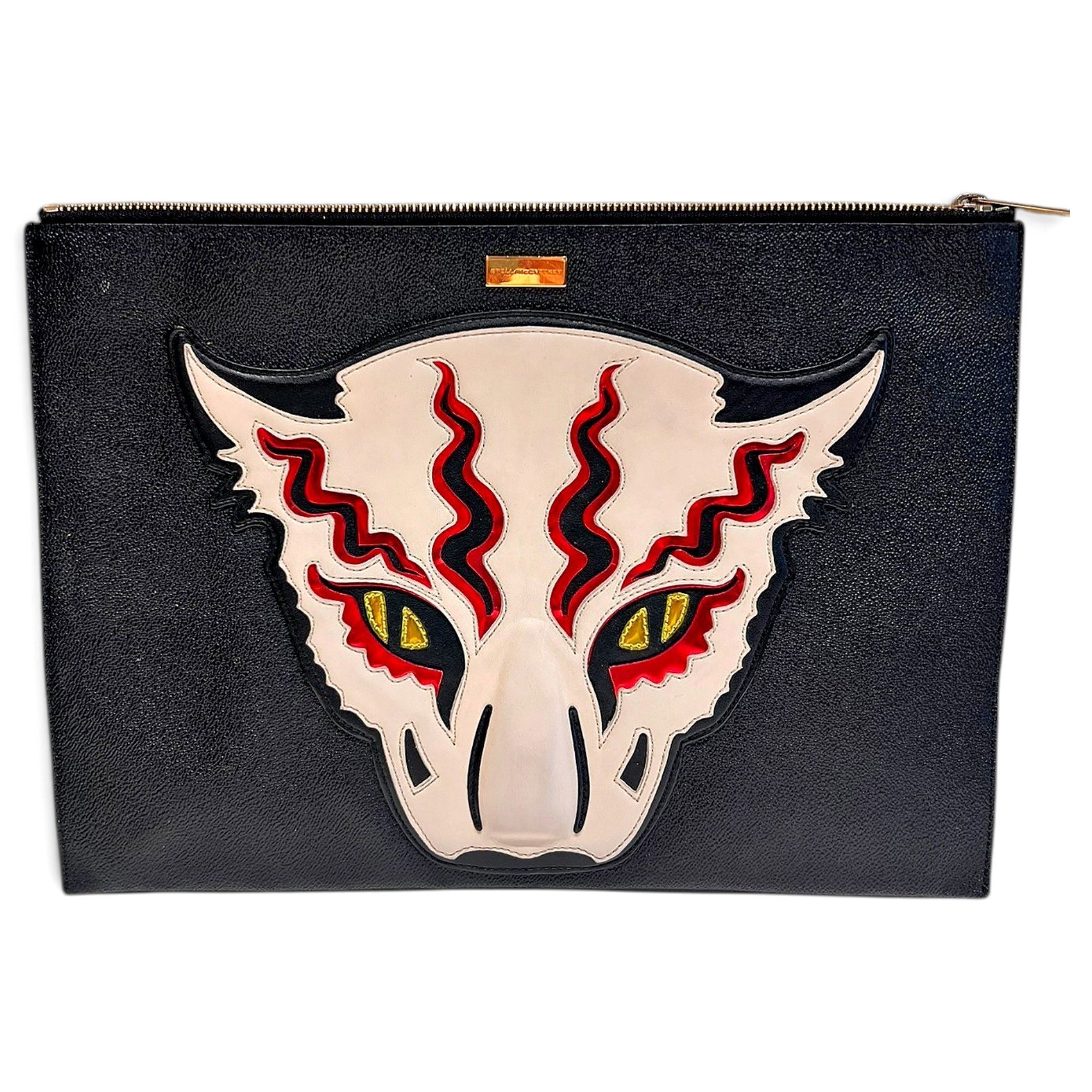 Vegan leather clutch bag