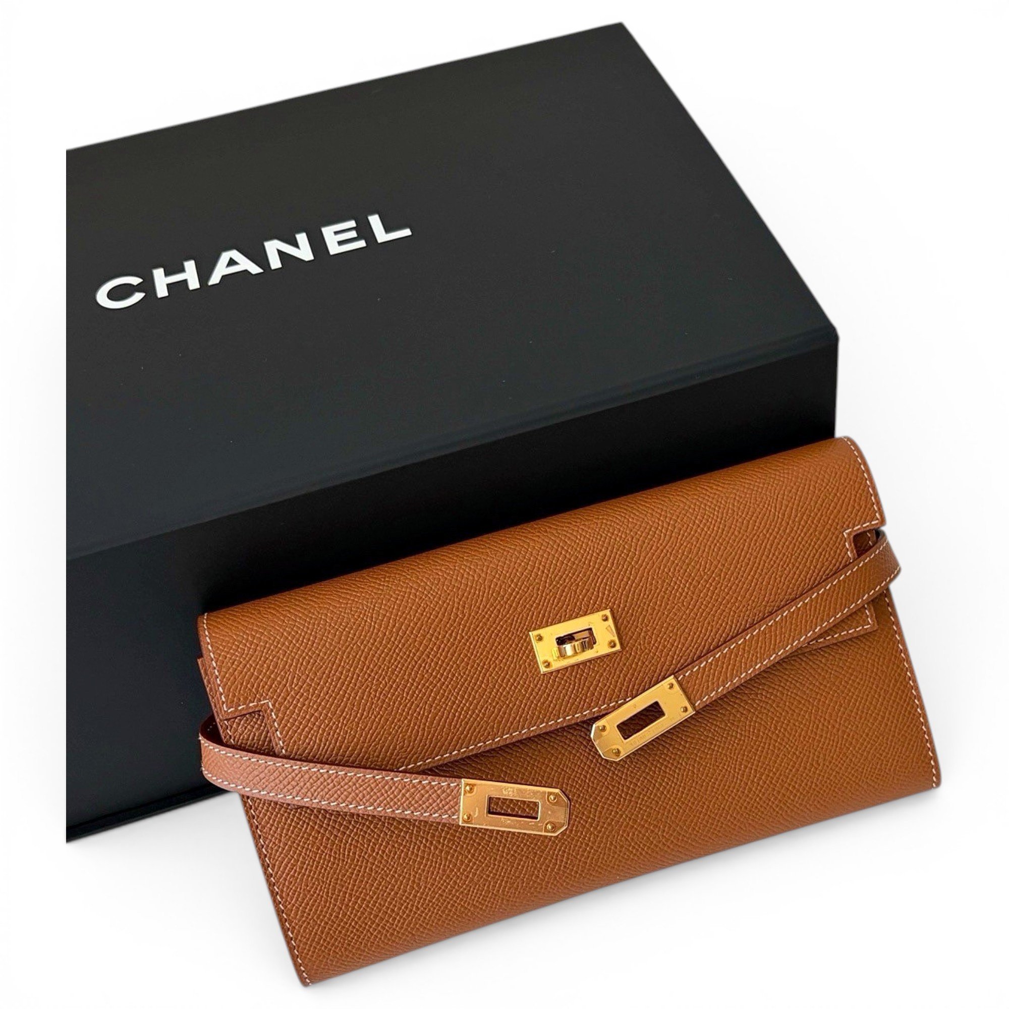 Hermes Kelly Handbag Gold Epsom Leather