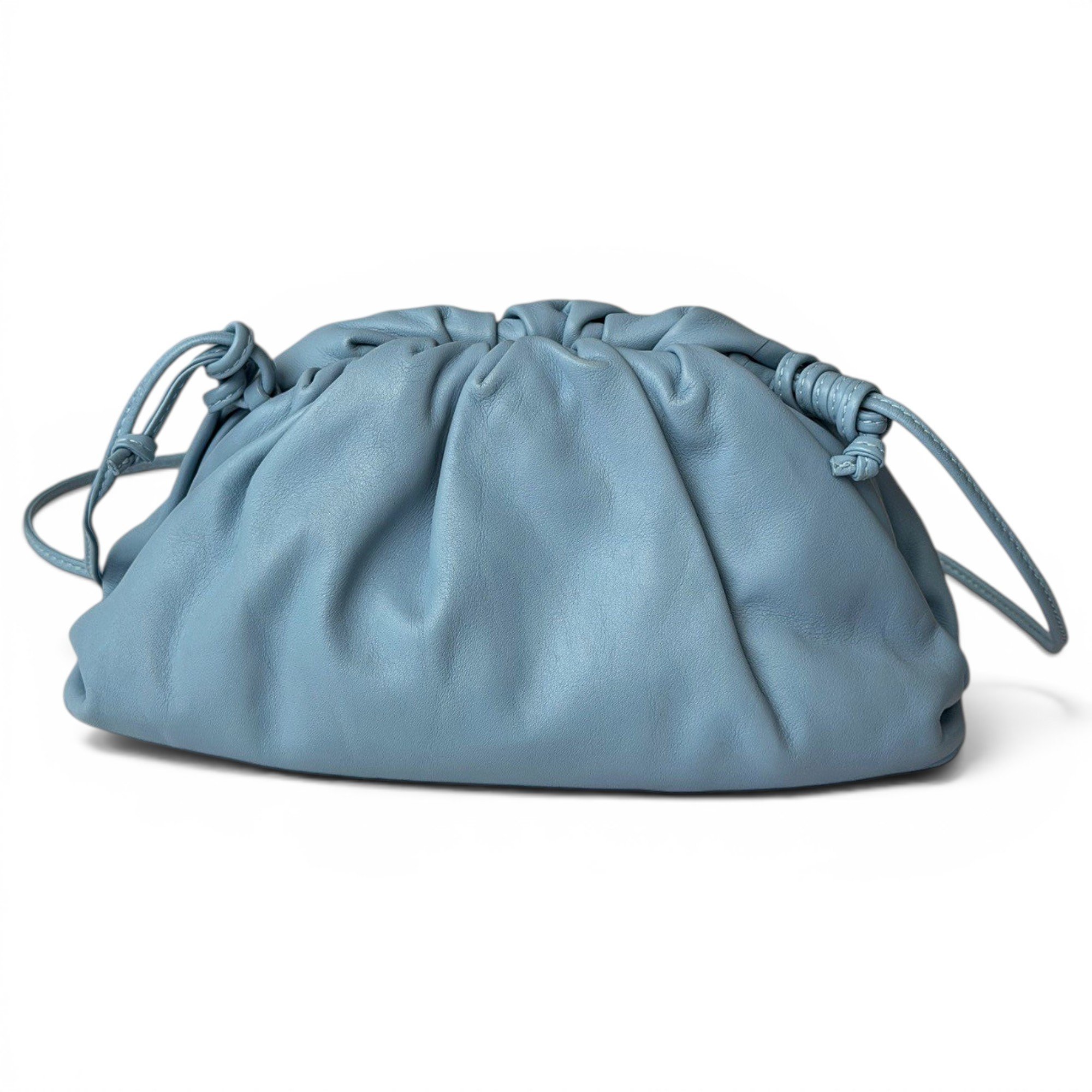 Pouch leather crossbody bag