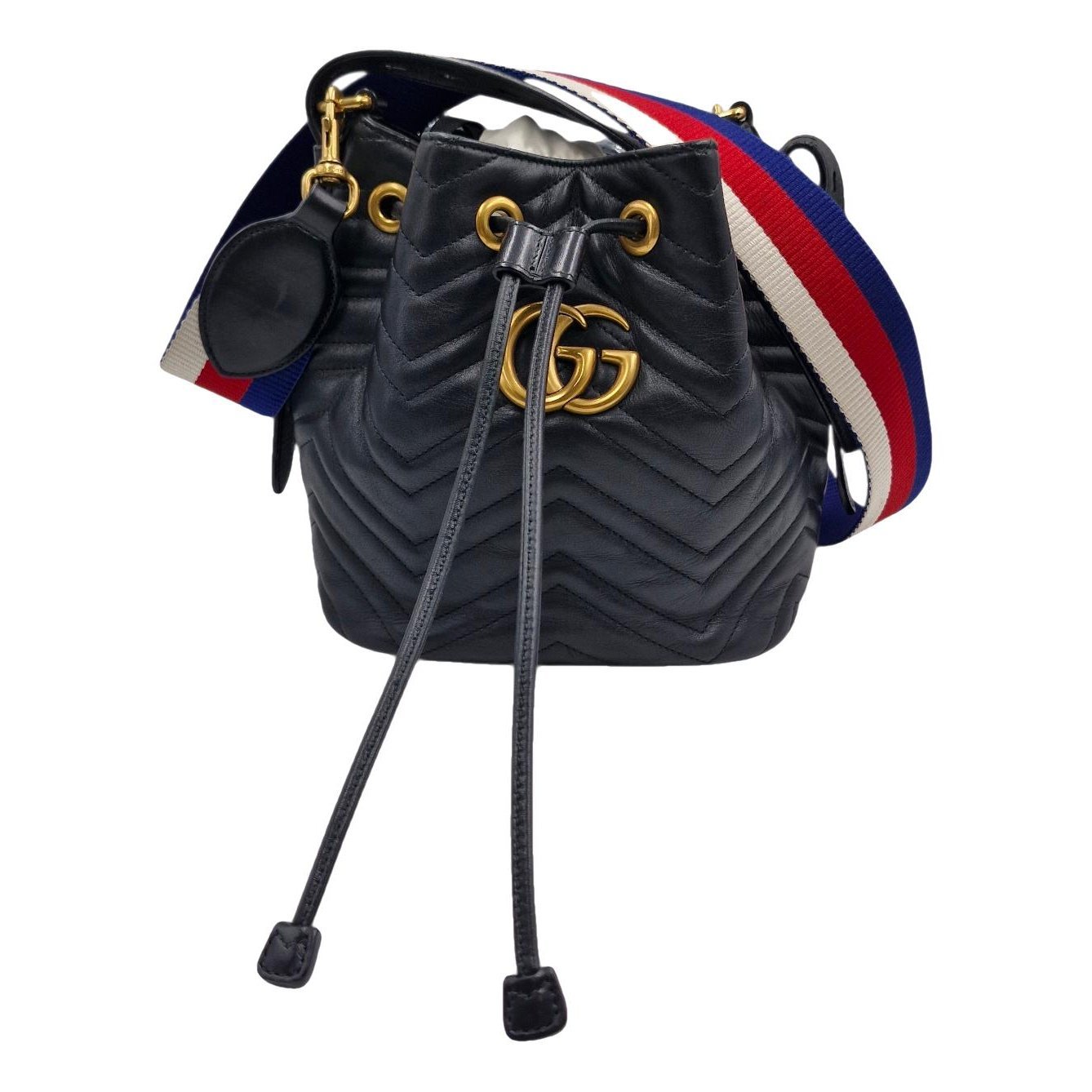 Gucci GG Marmont Chain Bucket leather crossbody bag