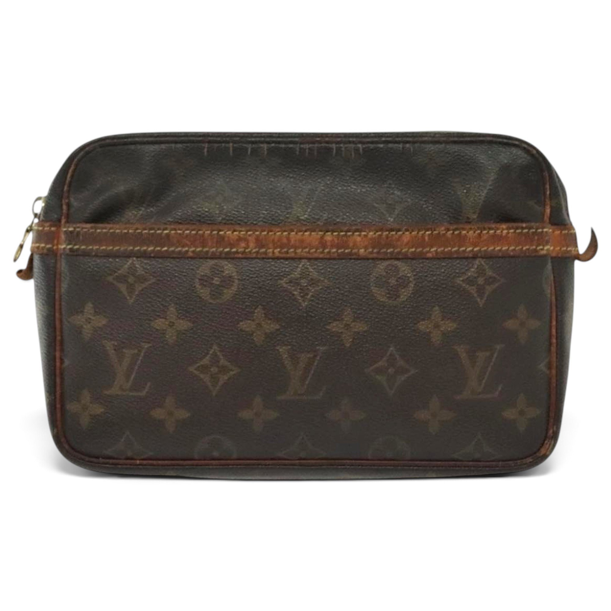 Leather clutch bag