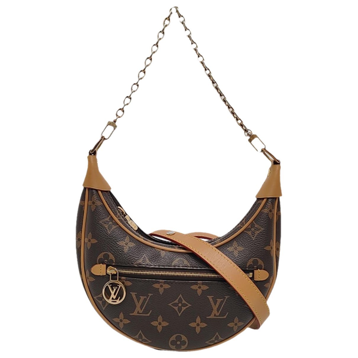Loop leather crossbody bag