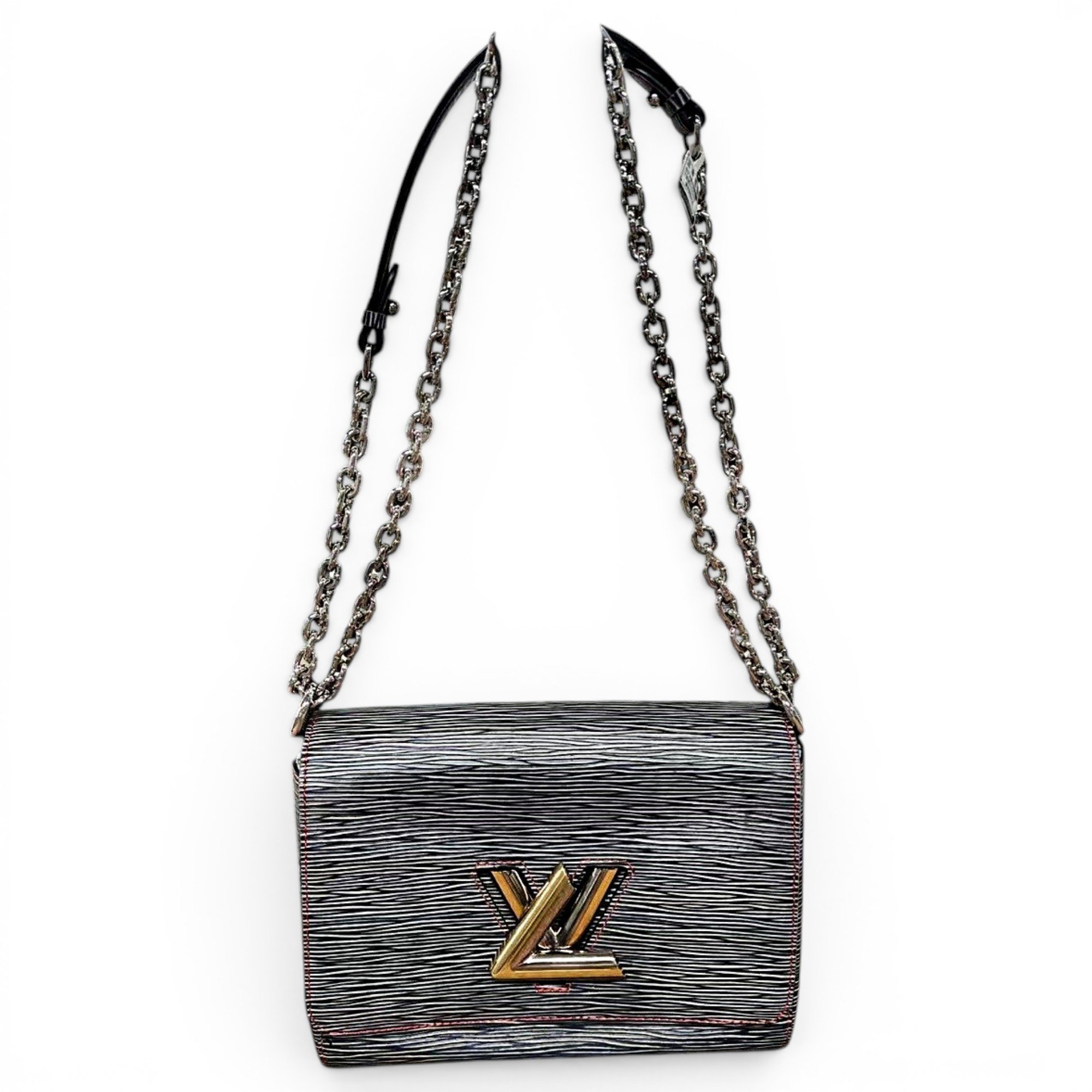 Twist leather crossbody bag