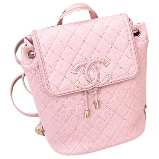Leather backpack