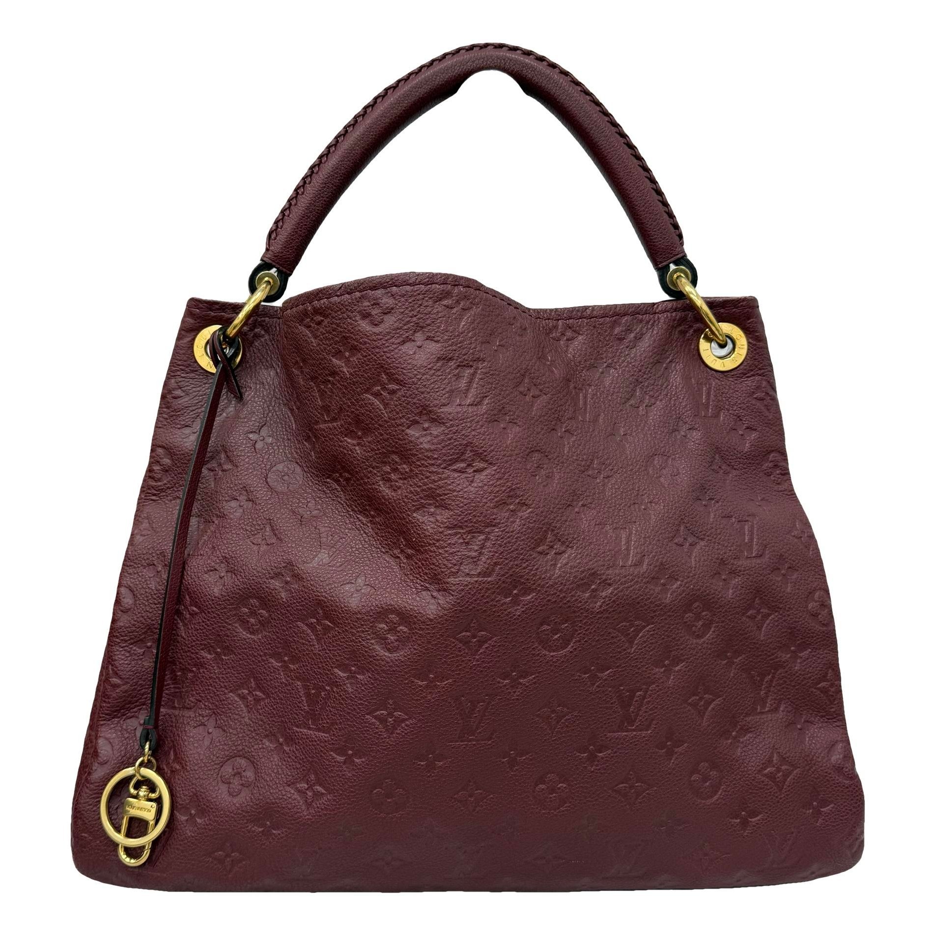Artsy leather handbag
