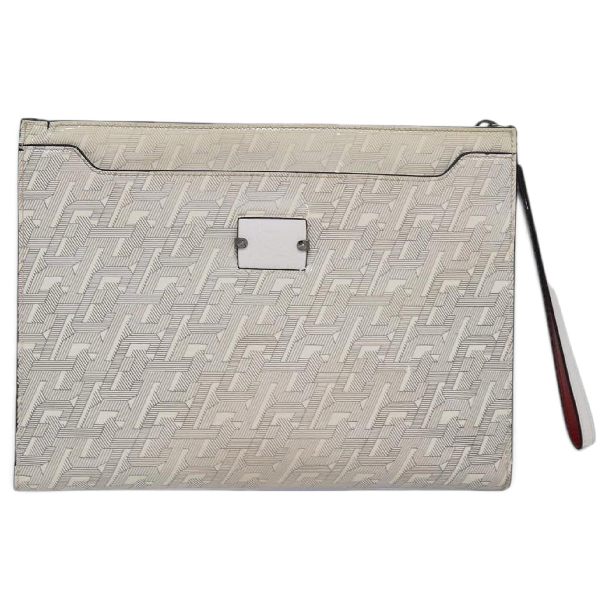 Patent leather clutch bag
