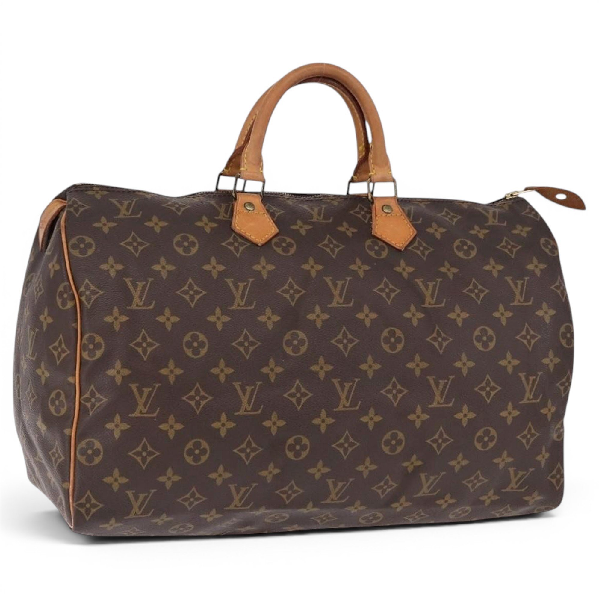 Speedy leather bowling bag