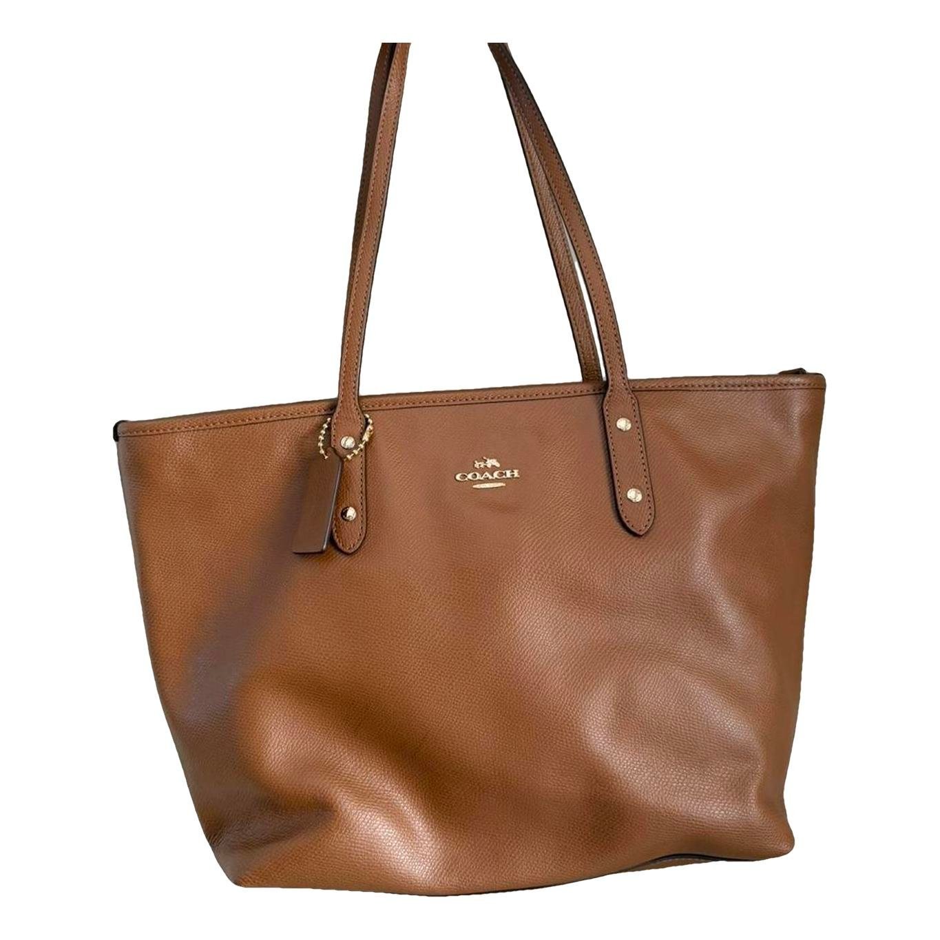 Leather tote