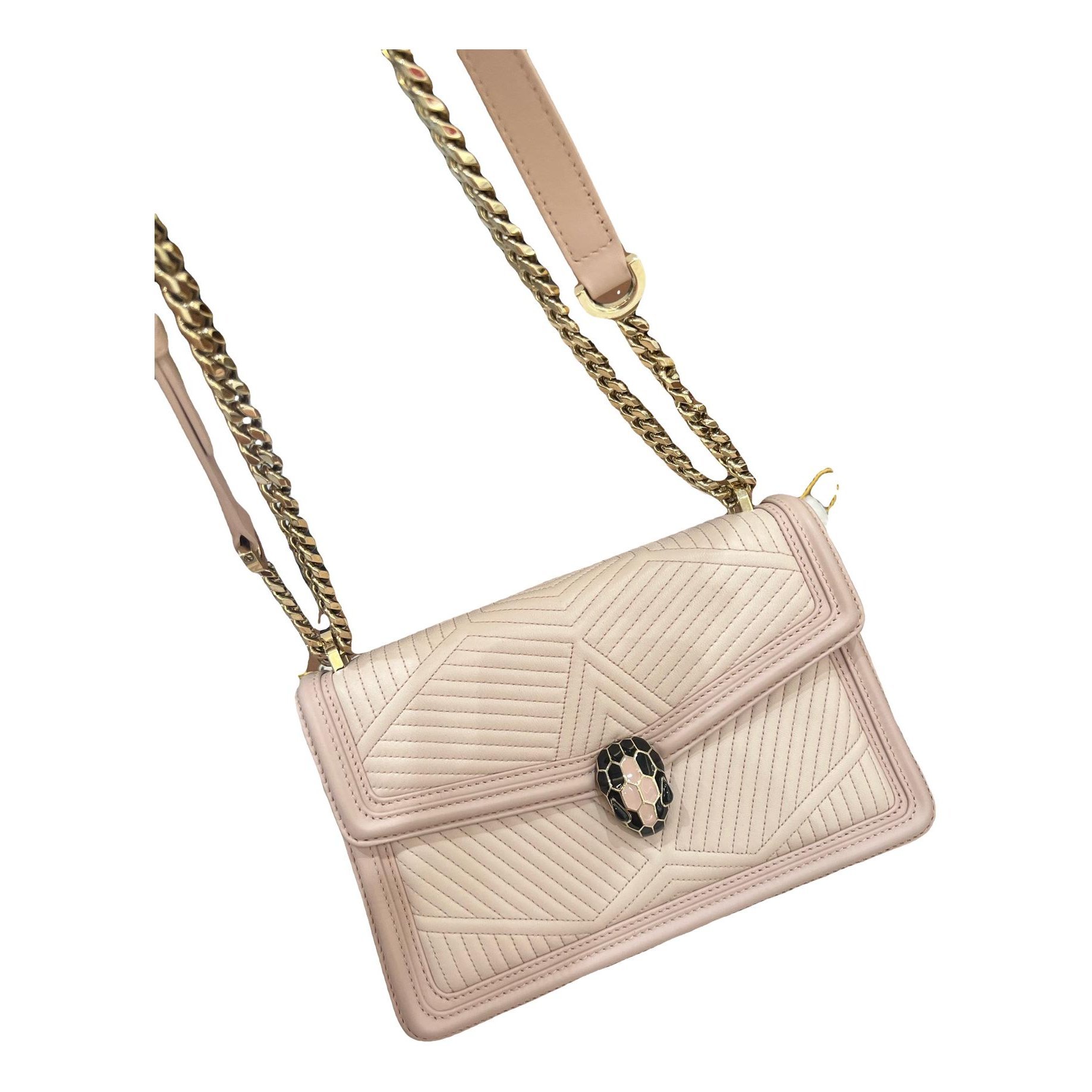 Serpenti leather handbag