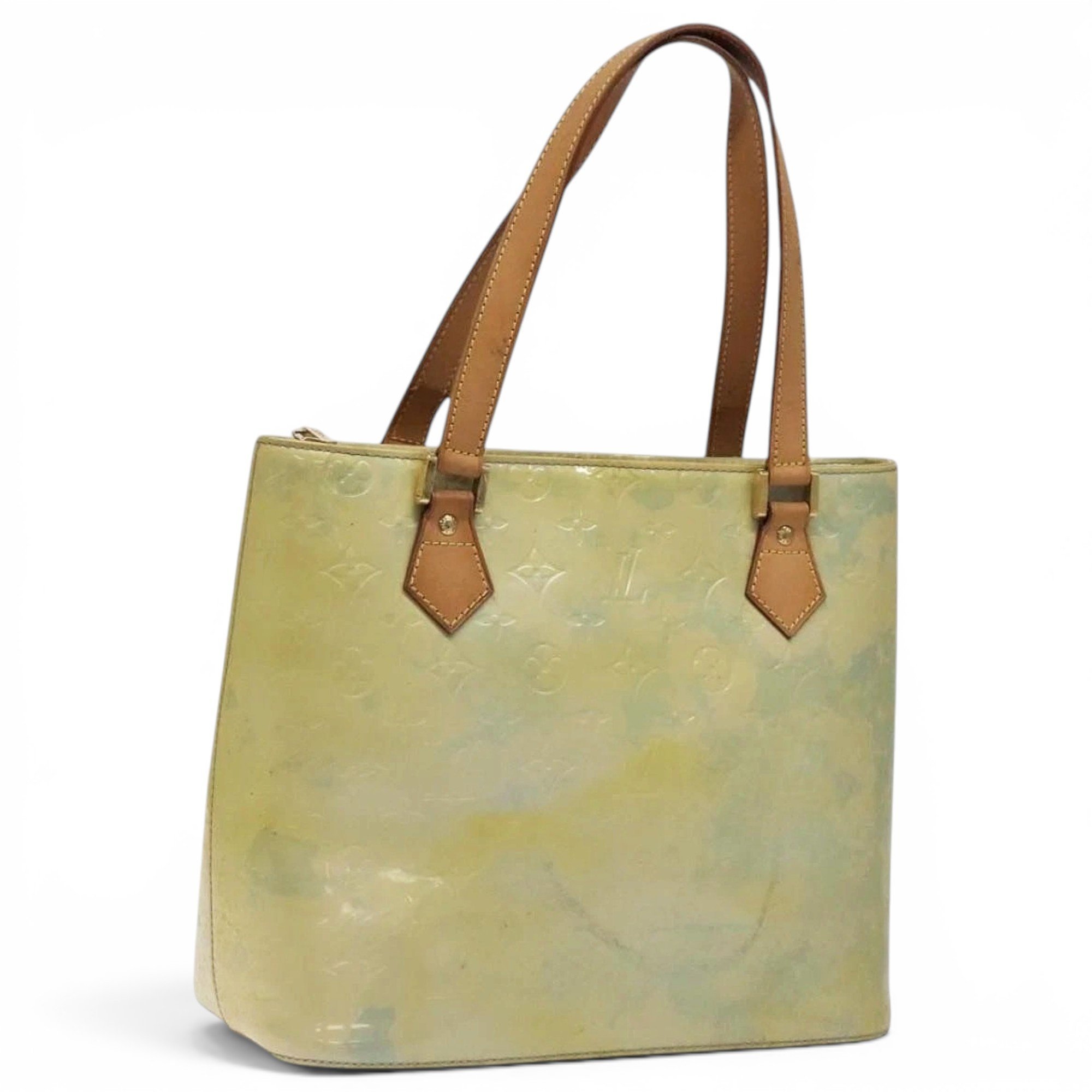 Patent leather handbag