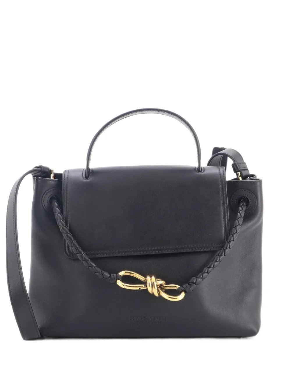 Ciao Ciao Top Handle Bag Leather with Intrecciato Detail Small satchel