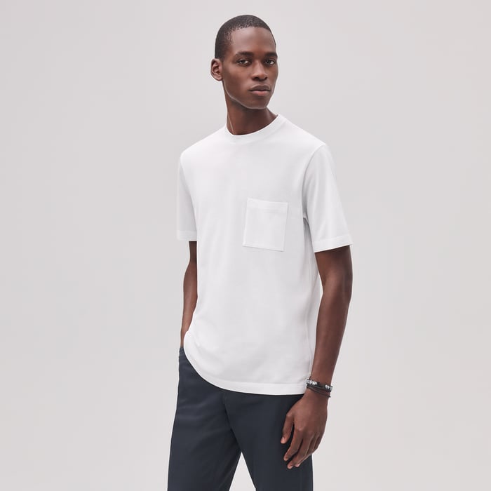 Blanc "H" Embroidered T-shirt