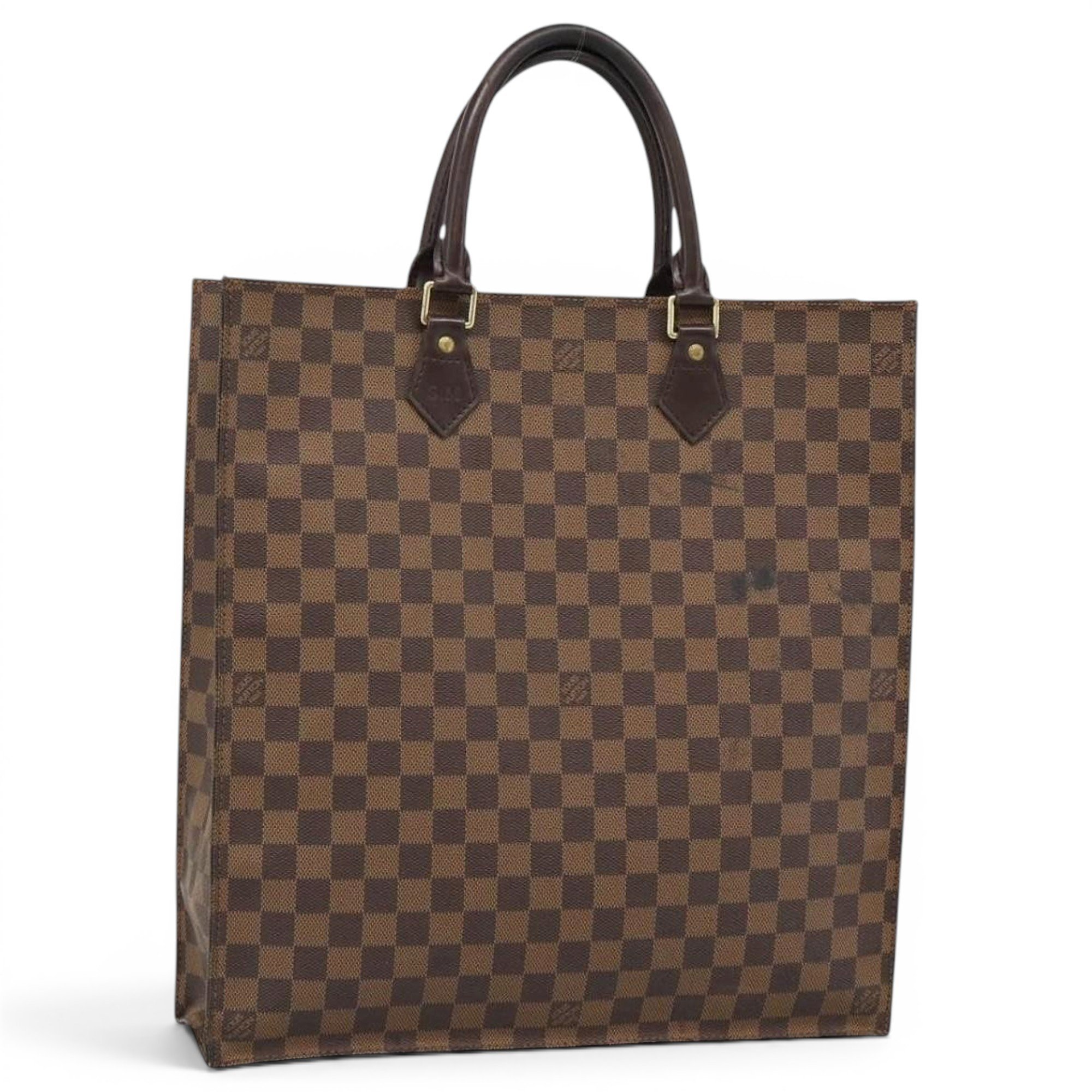 Plat leather tote