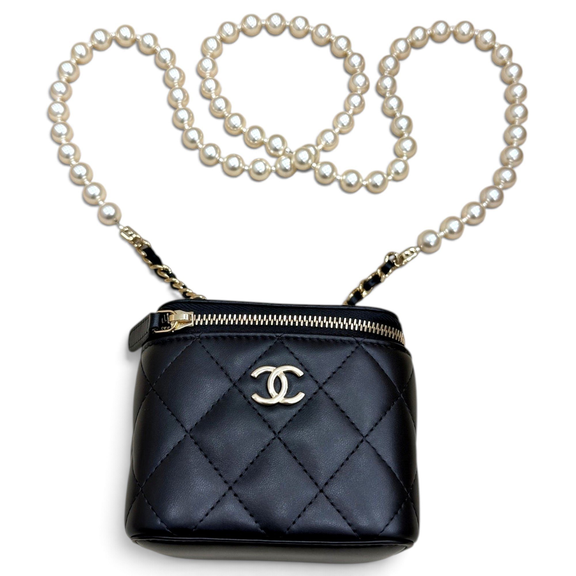 Trendy CC Vanity leather handbag