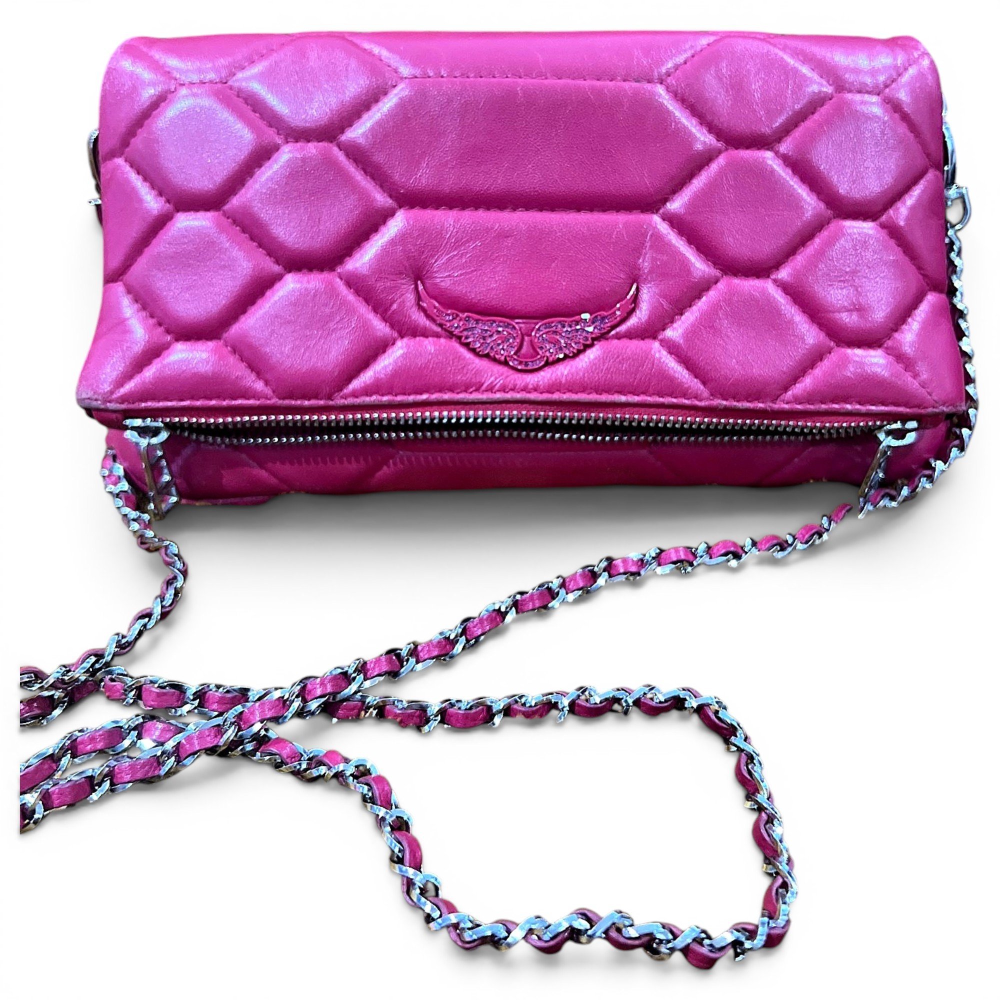 Rock leather crossbody bag