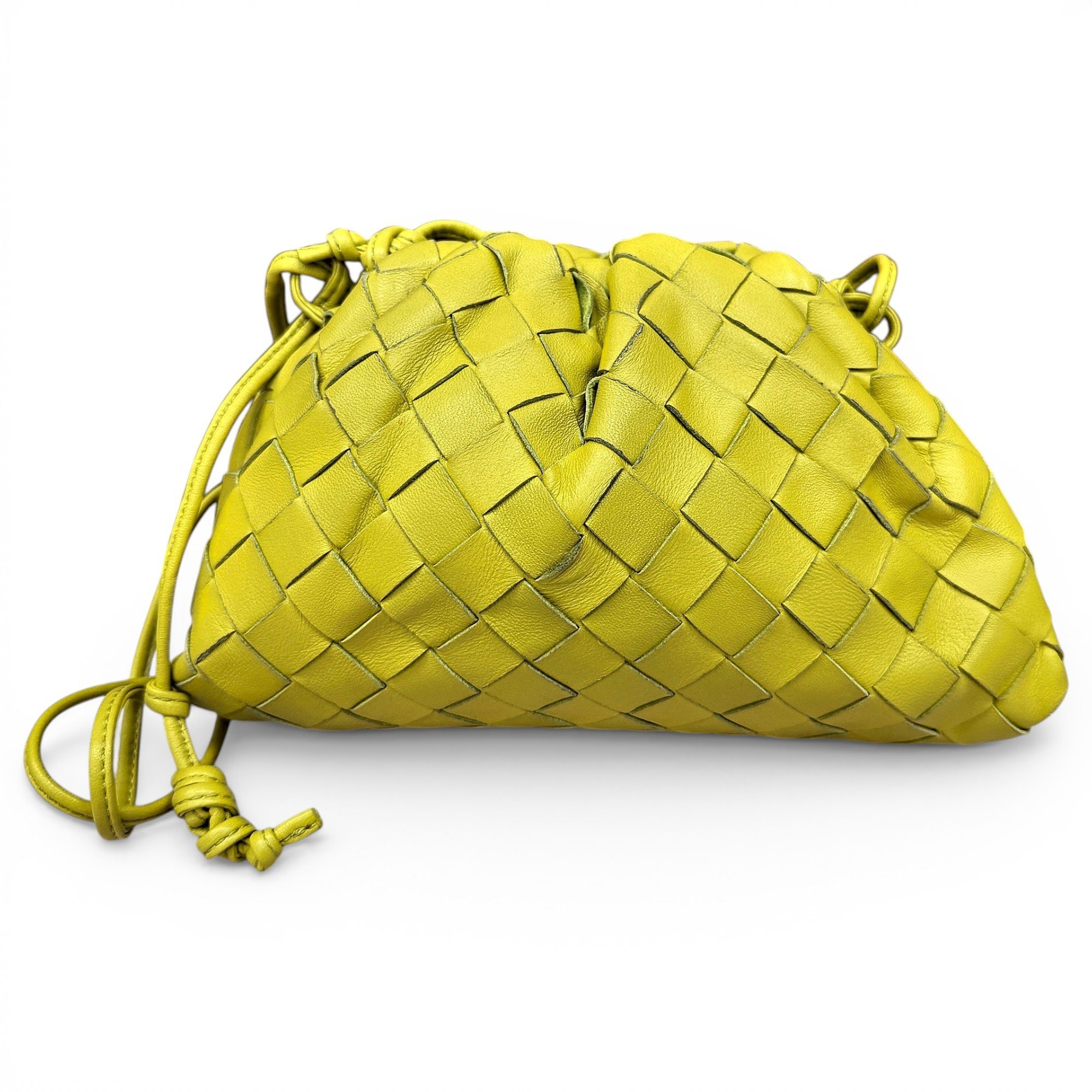 Pouch leather handbag