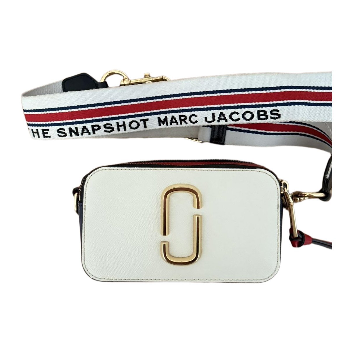 Snapshot leather clutch bag