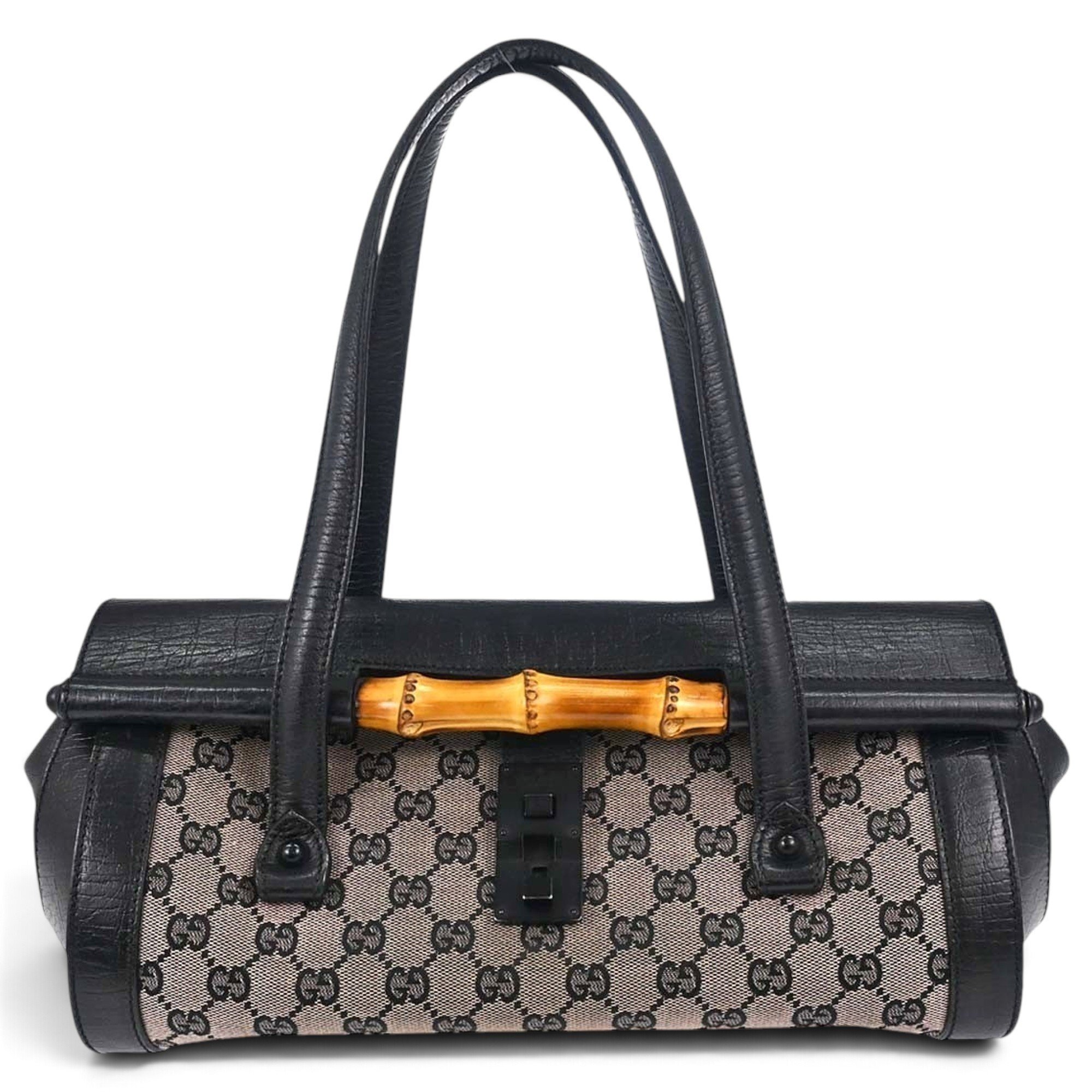 Bamboo leather handbag