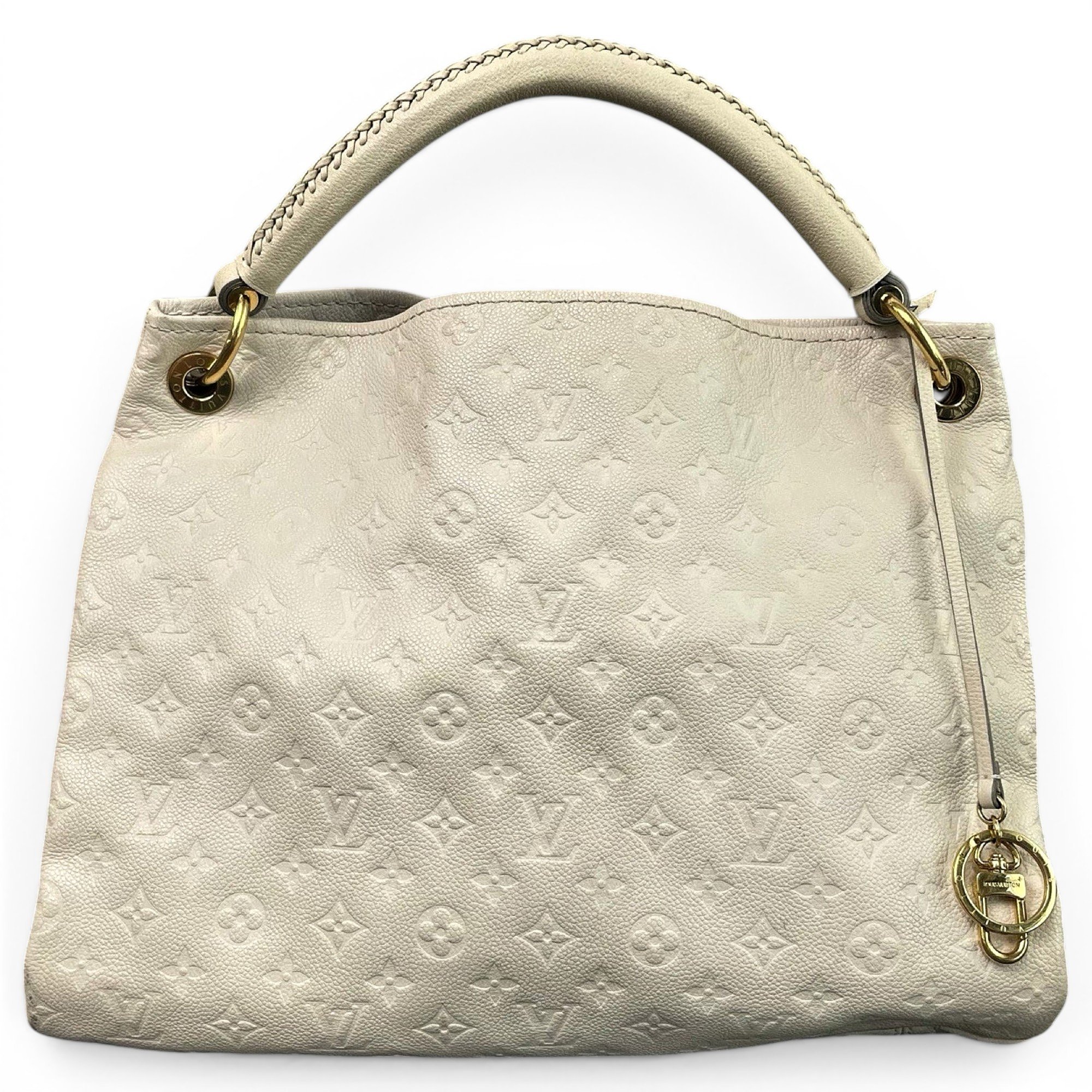 Artsy leather handbag