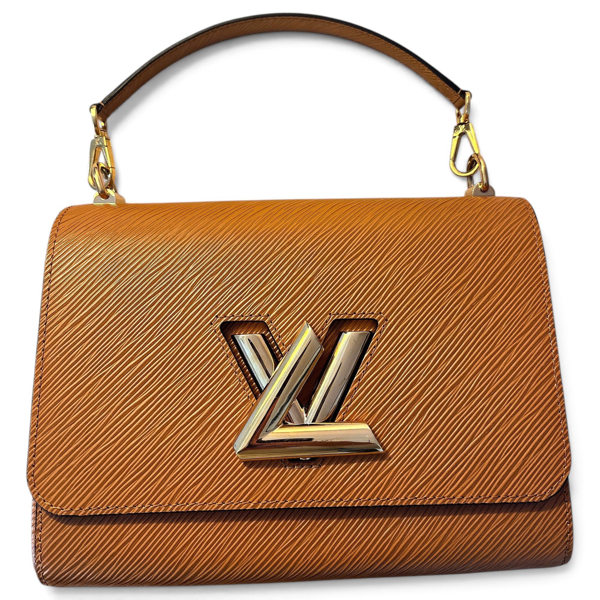 Twist leather crossbody bag
