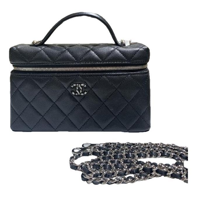 Vanity leather handbag