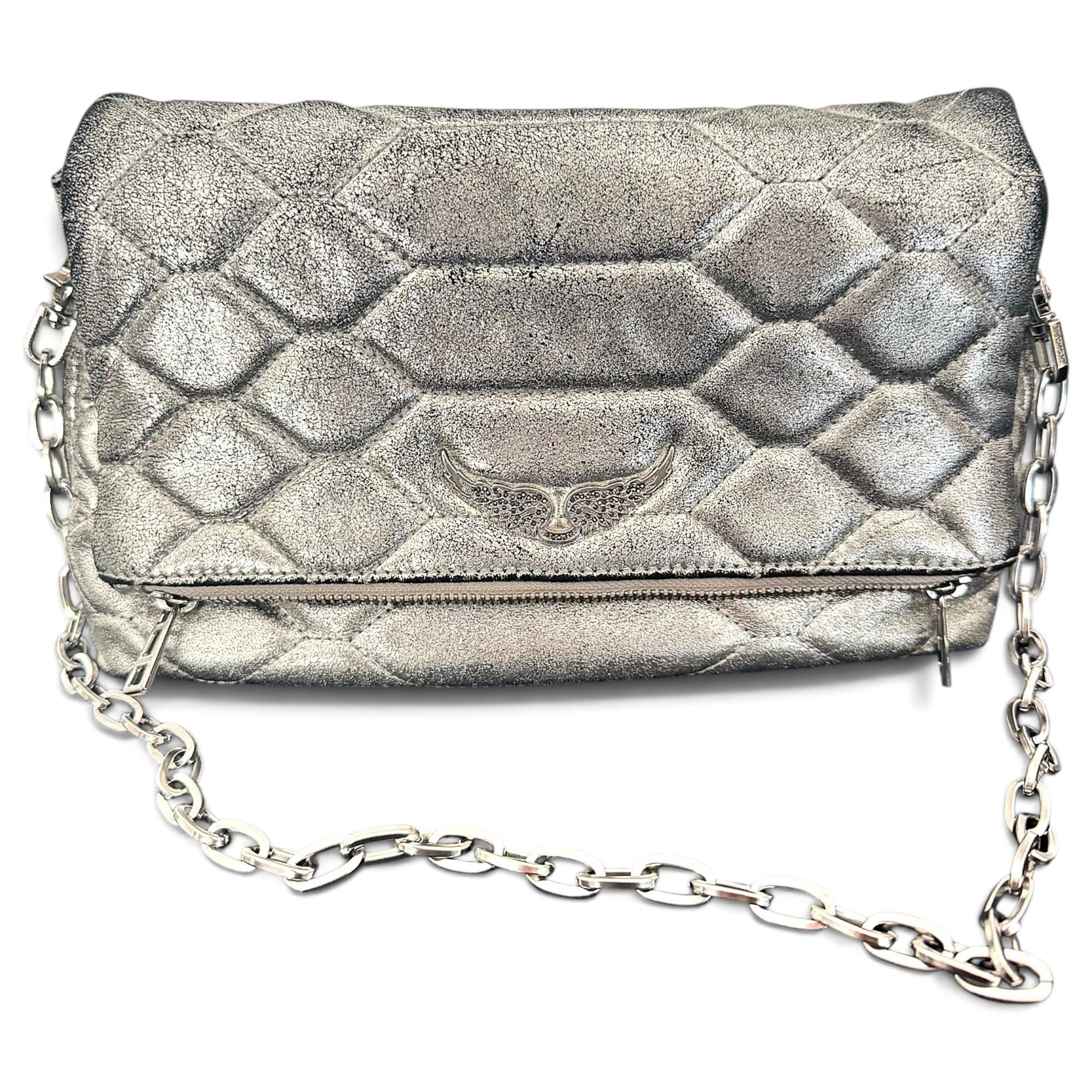 Rock leather crossbody bag