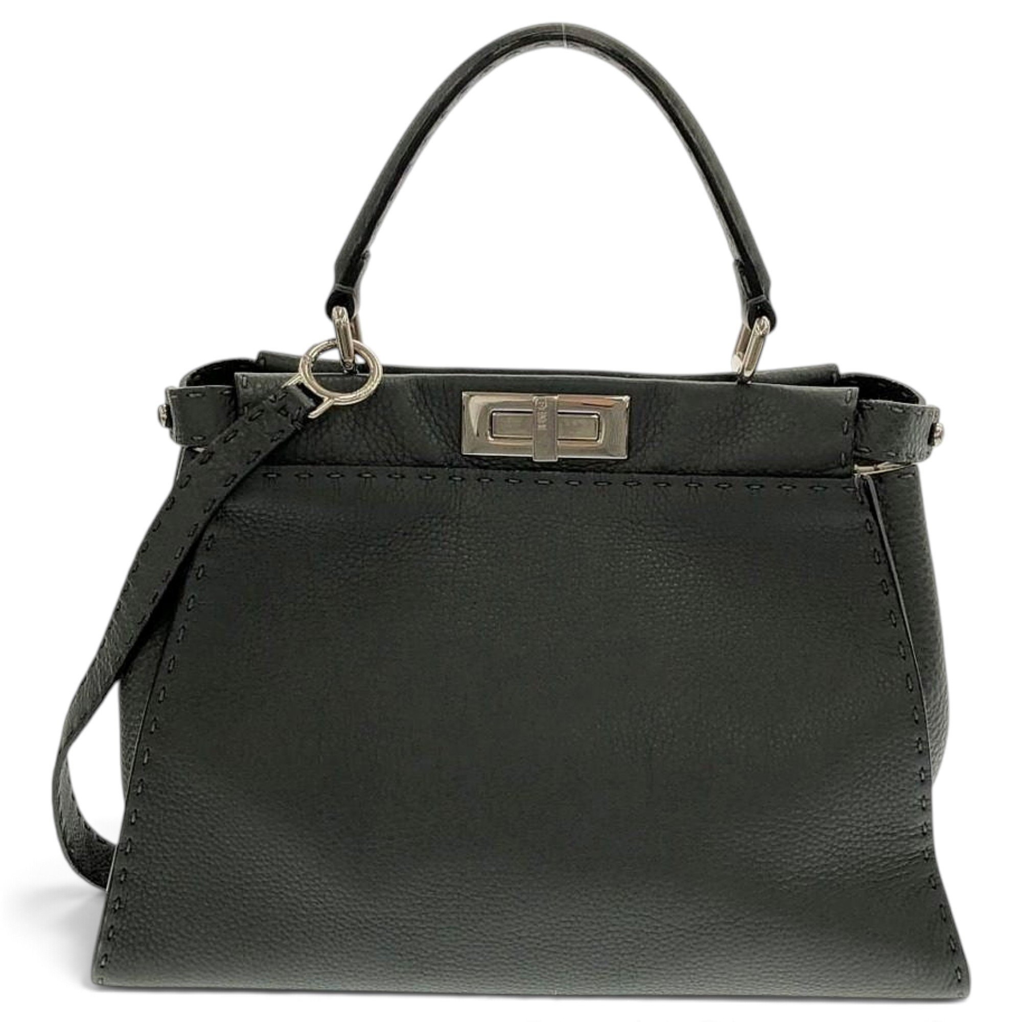 Peekaboo leather handbag
