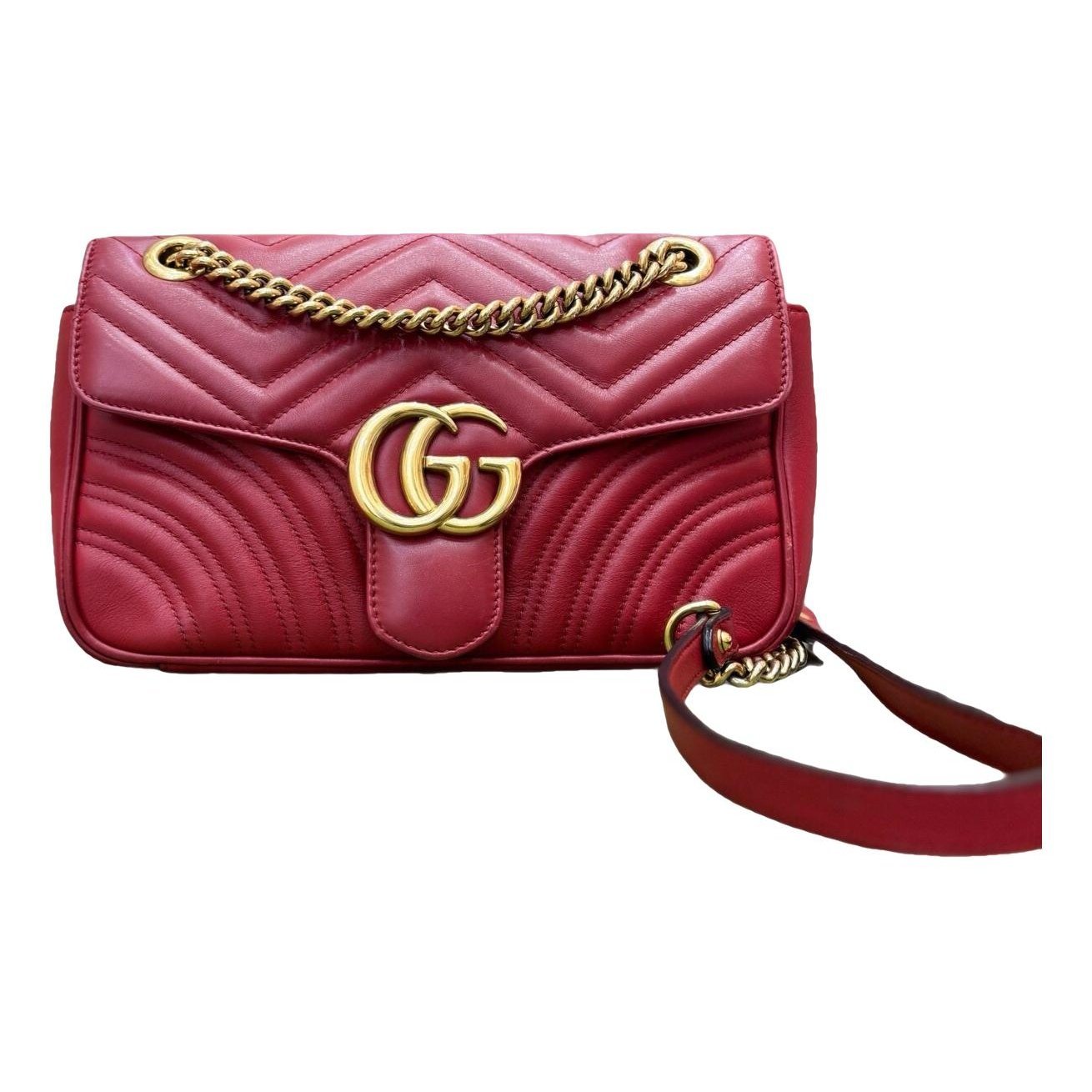GG Marmont Flap leather handbag