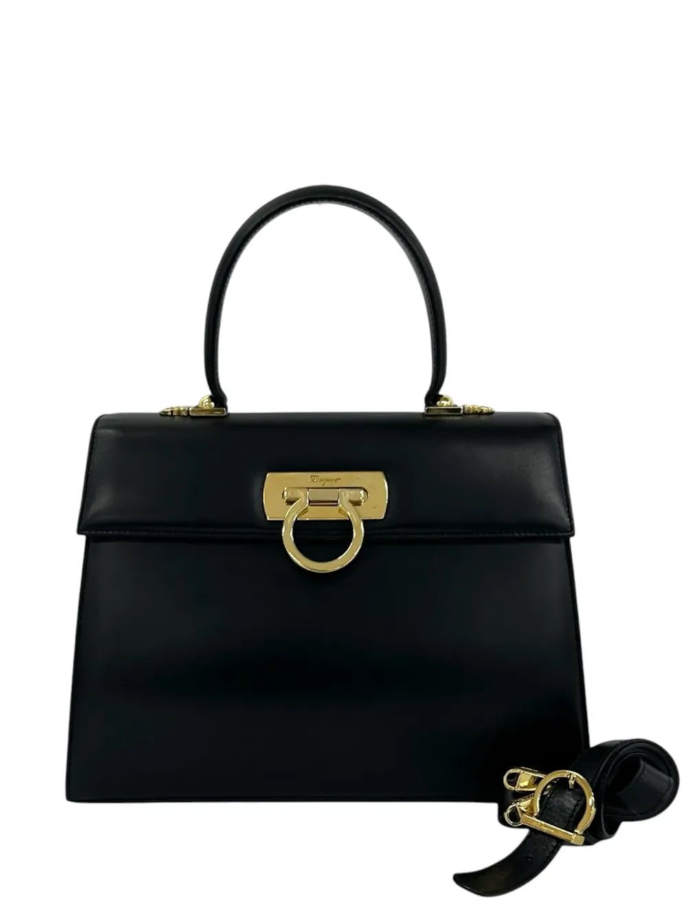 2010-2026 Leather Gancini Iconic Top Handle Bag satchel