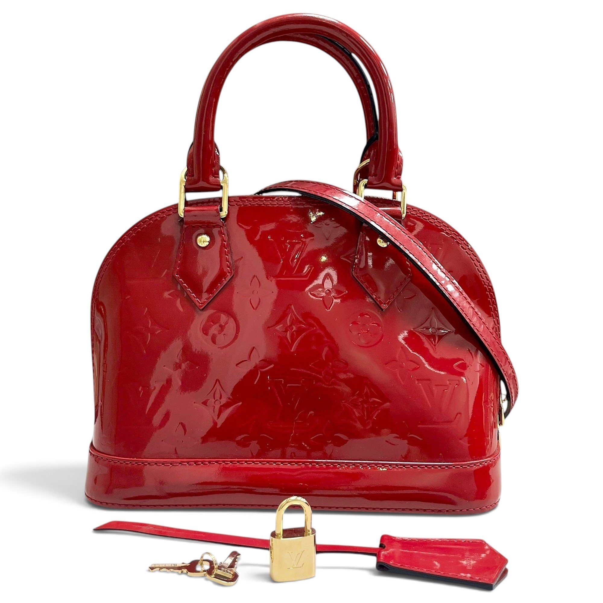 Alma BB patent leather handbag