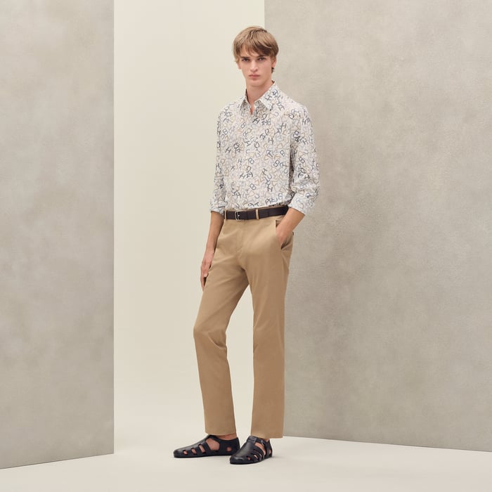 Mastic "Calligraphie Equestre" Straight Cut Shirt