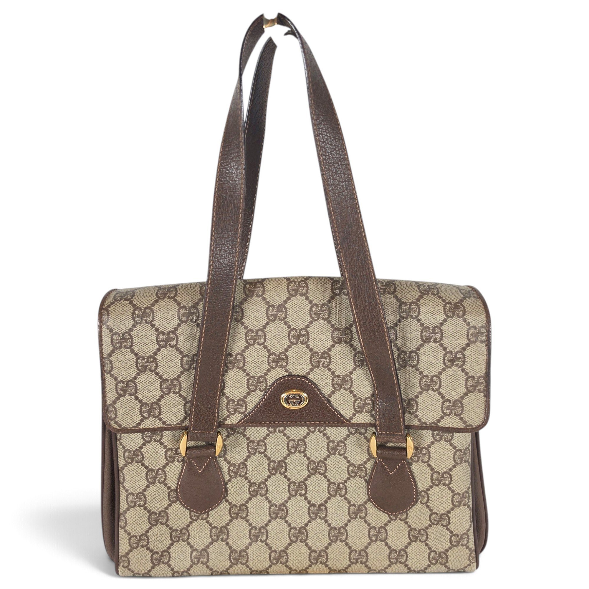 Ophidia Top Handle leather handbag