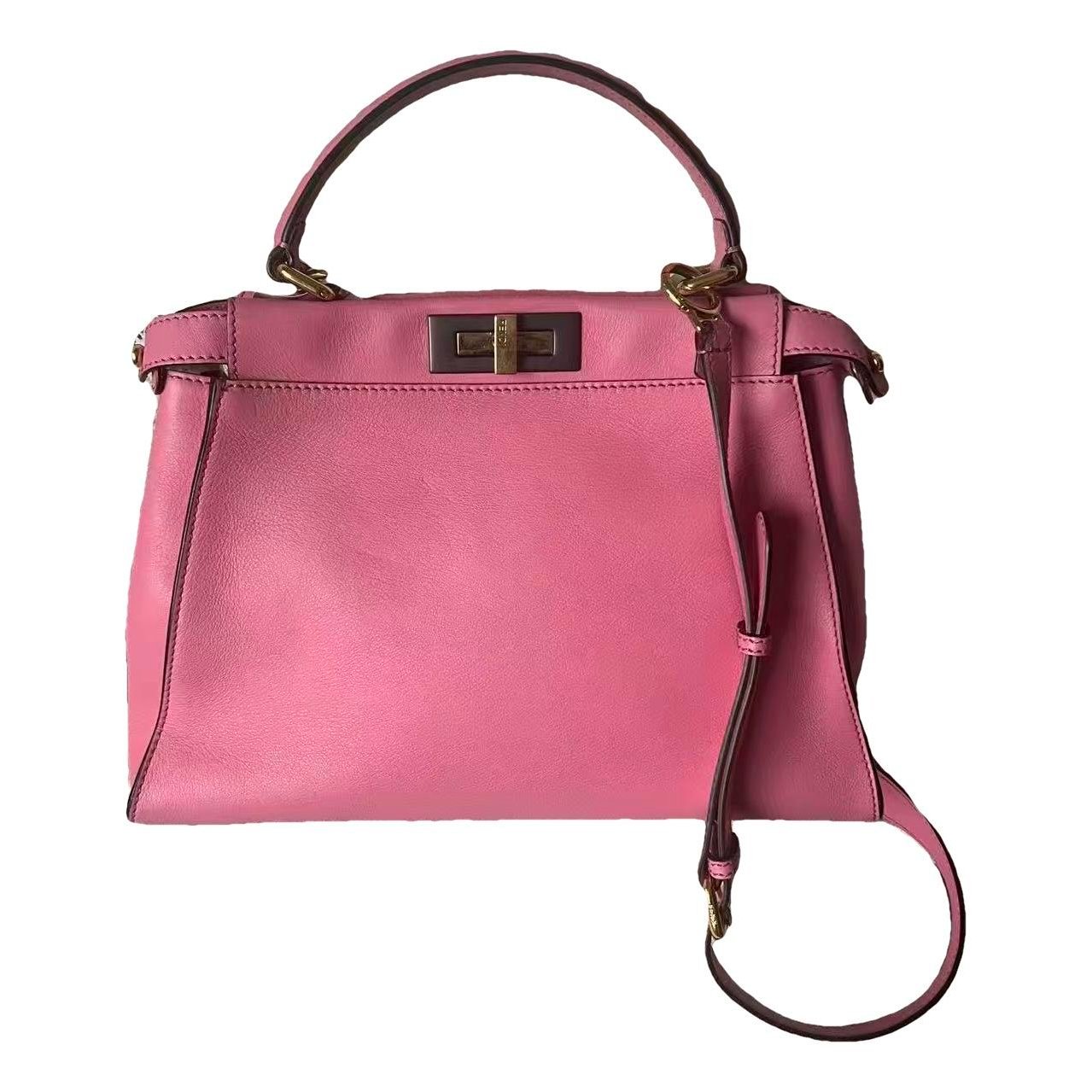 Peekaboo leather handbag